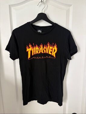 Mens Thrasher Magazine Flame Logo T-Shirt